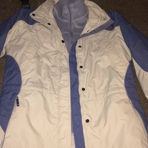 Columbia winter coat with sweater